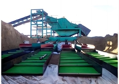 1м х 16м ПЭ Поверхность синего цвета золотой панорамный ковер для золотодобычи