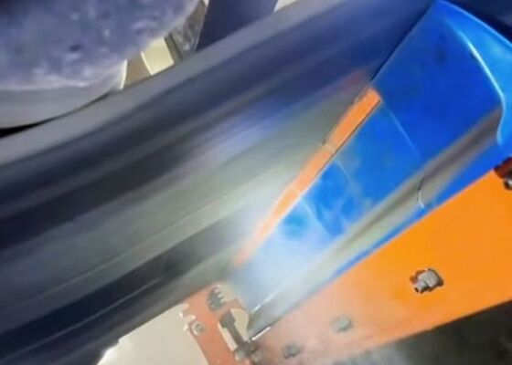 Polyurethane Belt Cleaner Secondary Scraper Blue PU Blade High Wear Resistance Conveyor
