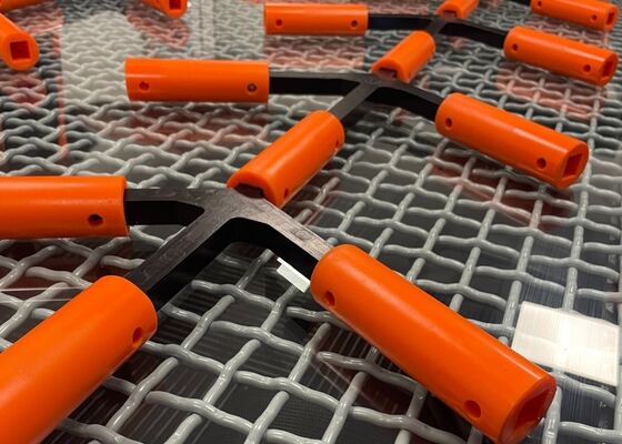 Wear Resistant Cleaning Rods for Quarry Screening Plants
