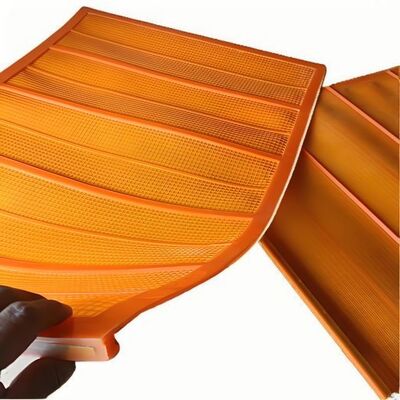 5mm Thickness PU Screen Panel with 8.0mm Mesh and Quick-Clamp Design for Gravel Screening