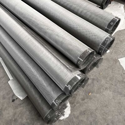 230 Count Stainless Steel Fine-Mesh Bolting Cloth with Canvas Edge for Rotex Screens