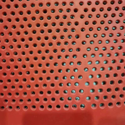 6mm Thickness Wear-Resistant Rubber Screen Panel with Round Holes for Mining Applications