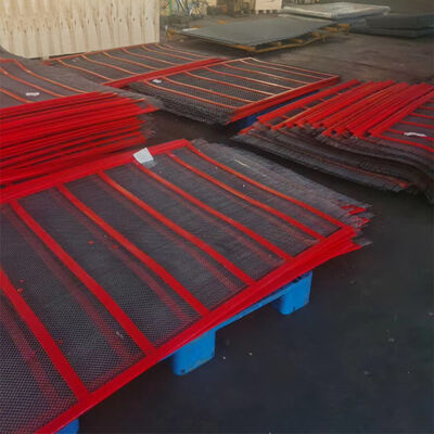 Poly Ripple Anti Clogging Crimped Self Cleaning Wire Mesh For Pu Vibrating Screen Wire Mesh