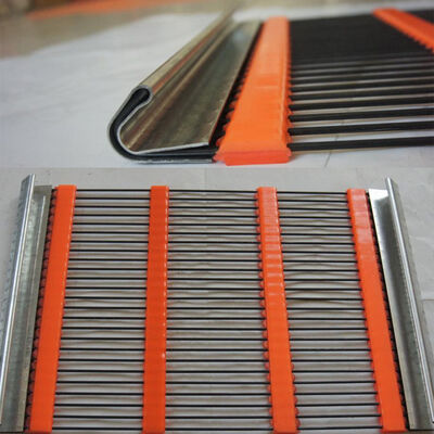 Self-cleaning Poly Ripple Wire Mesh with Stainless Steel and PU Strip for Adjustable Hole Size in Quarry Mining Sieving