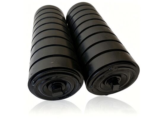 HDPE Conveyor Roller Blue Lightweight Corrosion Resistant Mining Conveyor Equipment
