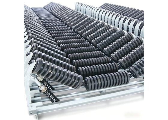 Mine Bulk Material Conveyor Rubber Disc Support Idler