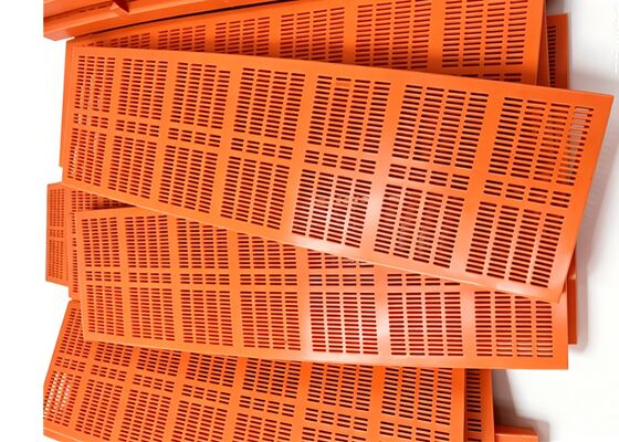 Red Color Wear Resistant Polyurethane Screen Panel for Mining Machine Sifting
