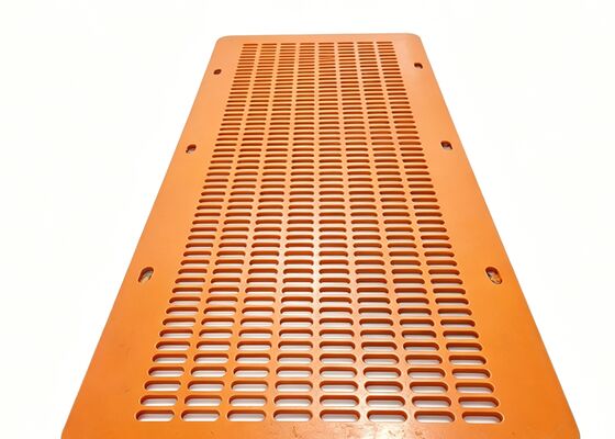 Flexible PU Flip Flow Mats for Damp Wood Chip and Biomass Sizing