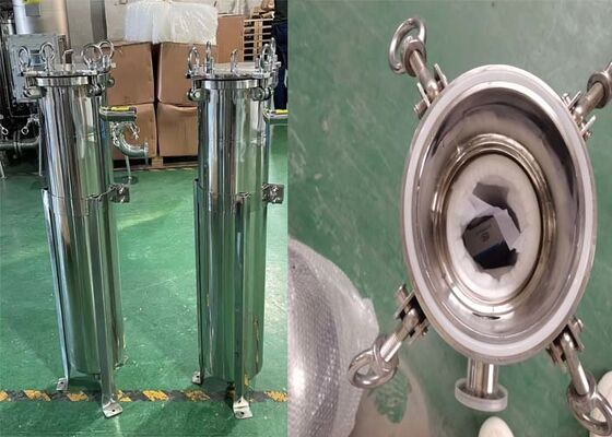 Industrial Grade Liquid Filter Bag Housing Vessels 0.5 Micron