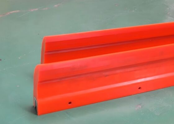 PU Conveyor Belt Cleaner Secondary Scraper Blue Blade Corrosion Resistant Structure