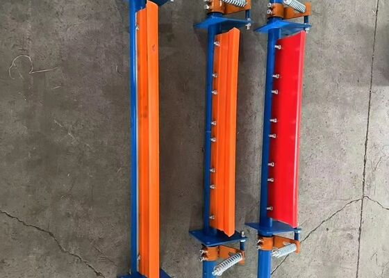 Polyurethane Conveyor Belt Cleaning Blade with Steel Support Mining Industrial Use
