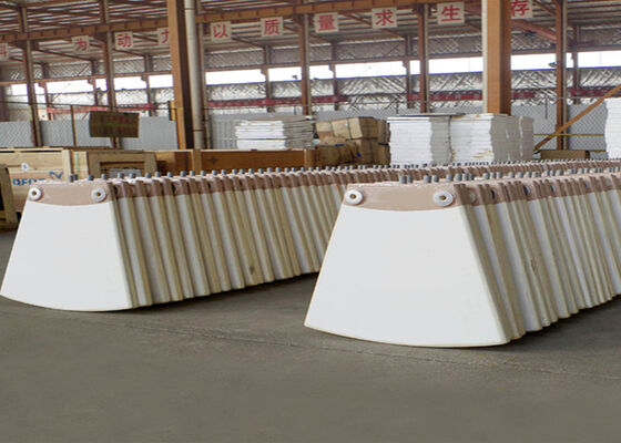 Ceramic Filter Plate Alumina Material High Flux 1000 L Per Square Meter Per Hour