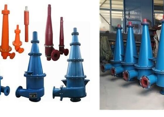 Mining Slurry Hydrocyclone Separator Heavy Duty PU Cyclone For Iron Ore Beneficiation