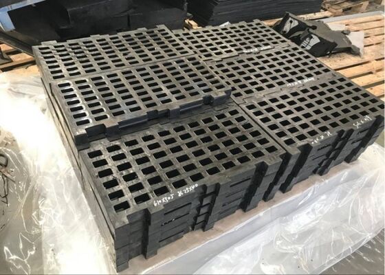 Industrial Mining Rubber Deck Panel with Custom Apertures