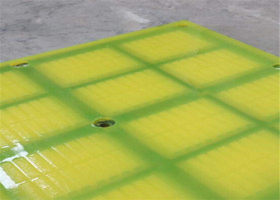 Polyurethane Dewatering Screen Mesh with Steel Frame and Polyurethane Surface for Sand Vibrating Sieve Machine with 0.125mm-2.5mm Hole Width and Self-cleaning Apertures