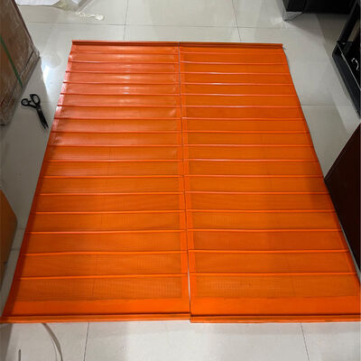 Красный PU Screen Mat 5.0mm Mesh с высокой износостойкостью и быстрой установкой для грубого агрегата