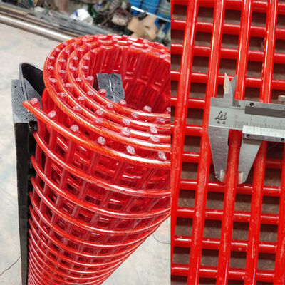 Промышленный 2,5 мм стальной проволоки туфлексный экран покрытый PU в 1x6 мм температурный размер