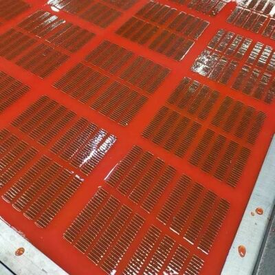 30 мм толщины полиуретановый экранный коврик с диаметром проволоки 1,5 мм для высокой износостойкости при обезвоживании шахт