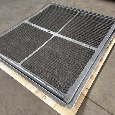 Industrial Wire Grommet Screen with PU Edge Reinforcement 46-76.4% Open Area SS304/316 for Mineral Processing