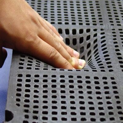 Ситовые панели резиновых экранов 60 * 12 мм Замена Multotec для горнодобывающей промышленности