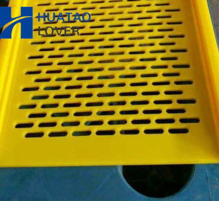 Апертура экрана 3кс10мм полиуретана циновок темпового сальто сальто для стирки угля